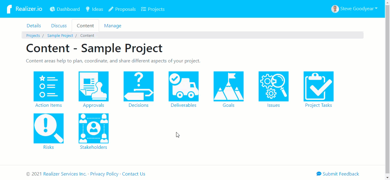Managing project stakeholders demo