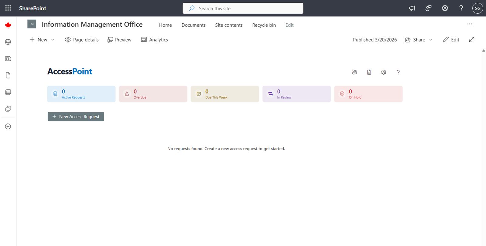 AccessPoint dashboard