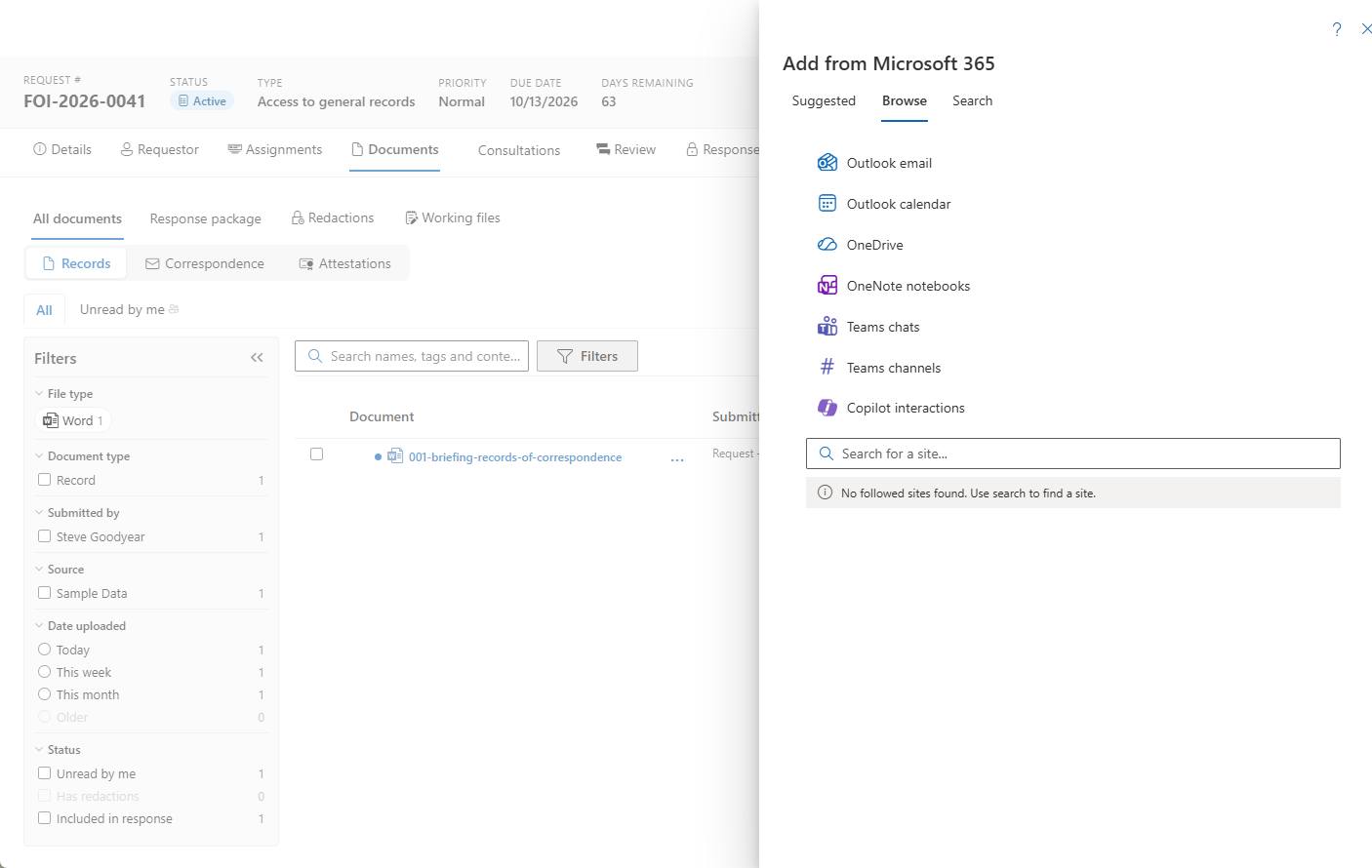 More Microsoft 365 capture sources